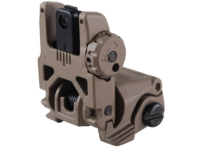 an image of the product MAGPUL MBUS Gen 2 Flip-Up Rear Sight AR-15 Polymer- FDE - MAG248-FDE