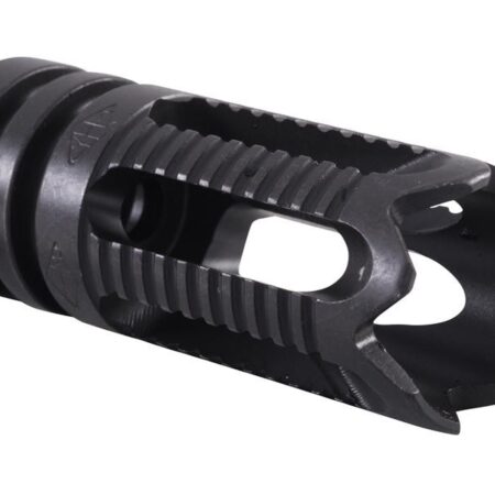 an image of the product Yankee Hill Machine AR-15 Phantom 5C2 Aggressive Flash Hider 1/2"-28 Thread- Parkerized Steel - YHM285C2