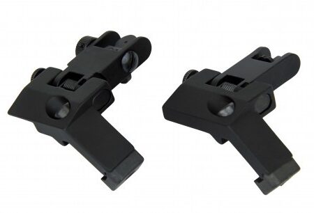 an image of the product AR15 45 Degree Flip-Up Back-Up Iron Sight Set- Black - IS003