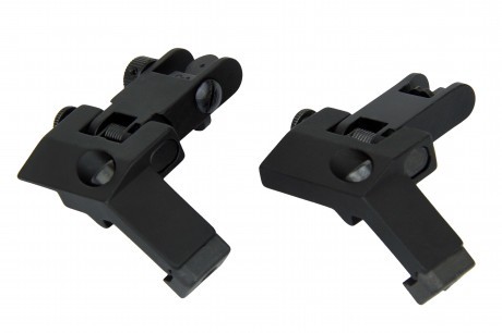 an image of the product AR15 45 Degree Flip-Up Back-Up Iron Sight Set- Black - IS003