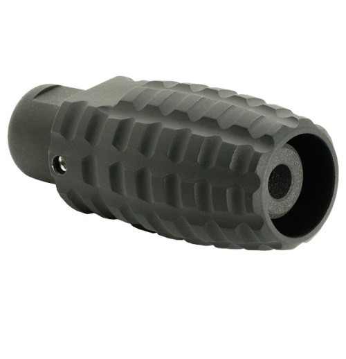 an image of the product Timber Creek .223 Muzzle Brake Combo with Blast Can- 1/2x28"- Anodized Black - 223-MBC-BL