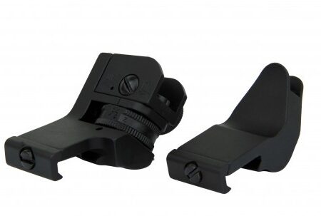 an image of the product AR15 45 Degree Rapid Transition Back-Up Iron Sight Set- Black - IS009