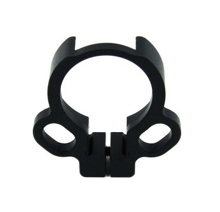 an image of the product AR15 Quick Detach Clamp-On Ambidextrous Sling End Plate for Collapsible Stocks- Aluminum Black - MAR035