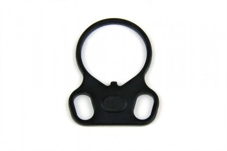 an image of the product AR15 Lower Receiver End Plate Ambidextrous Dual Loop- Steel Black - MAR037