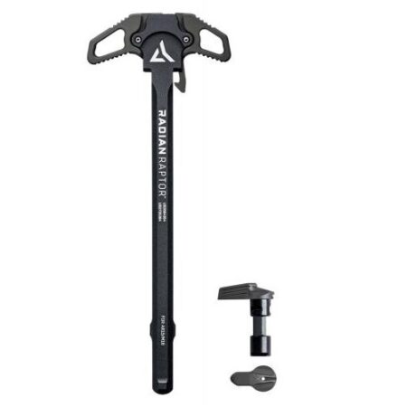 an image of the product Radian AR-15/M16 Raptor Charging Handle and Talon Safety Selector Combo- Tungsten Grey - R0300