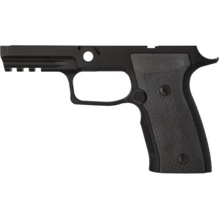 an image of the product SIG SAUER P320 XSeries AXG Grip Module Assembly, Carry, 9mm, .40S&W, .357 Sig, Medium Back Strap, G-10 Grip Panels- Black- 8900063