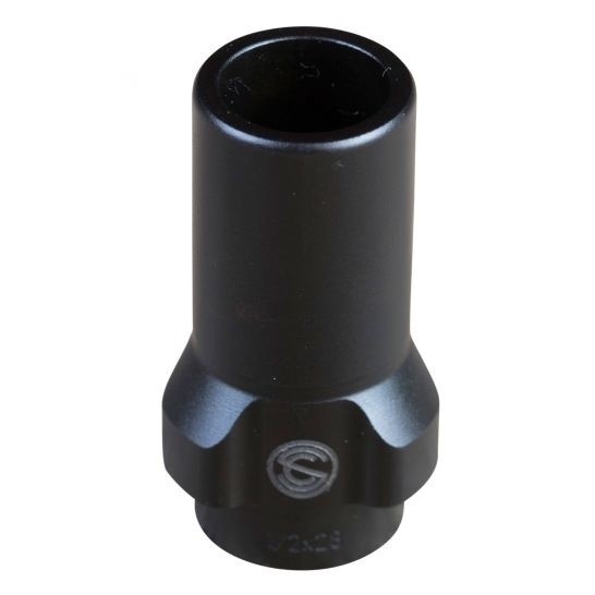 SilencerCo 9mm Luger 3 Lug Muzzle Adaptor 1/2x28" - Black