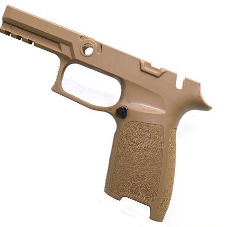 an image of the product SIG SAUER P250/P320 Grip Module Assembly, Carry, Medium, Manual Safety, 9mm, .357 Sig, .40 S&W- Coyote- GRIP-MMS-CA-943-M-COY