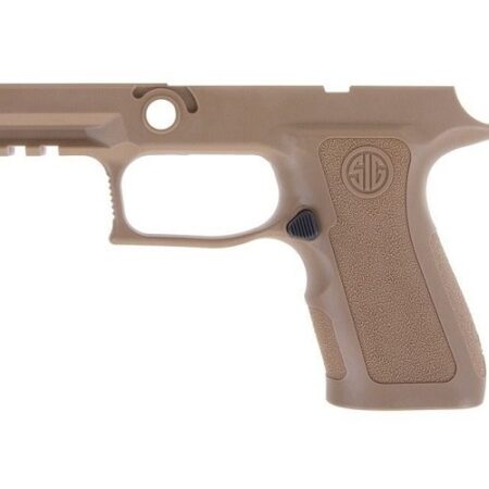 an image of the product SIG SAUER P320 X- Series Grip Module Assembly, Compact, Large, 9mm, .40 S&W, .357 Sig- Coyote- GRIP-MODX-C-943-LG-COY