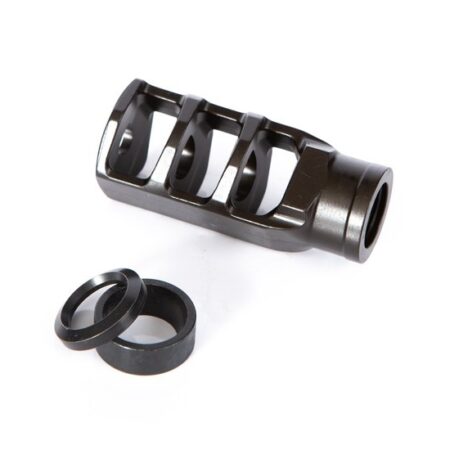 an image of the product SIG SAUER TREAD 5.56mm 3-Chamber Compensator 1/2"x28 Thread- Steel Black- KIT-TRD-COMP