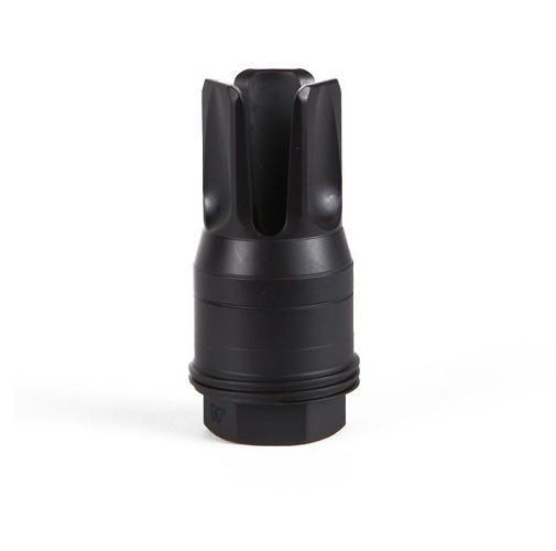 SIG SAUER Clutch-Lok QD Flash Hider 5.56 NATO 1/2x28" 90 Degree Shoulder- Steel Matte Black
