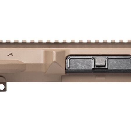 an image of the product Aero Precision AR-10 M5 Assembled Upper Receiver Threaded- Aluminum- FDE Cerakote- APAR308505AC