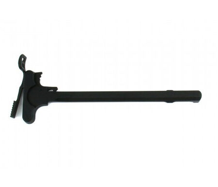 an image of the product AR15 Charging Handle Assembly with Ambidextrous Extended Steel Latch- Aluminum Black- MAR092-A