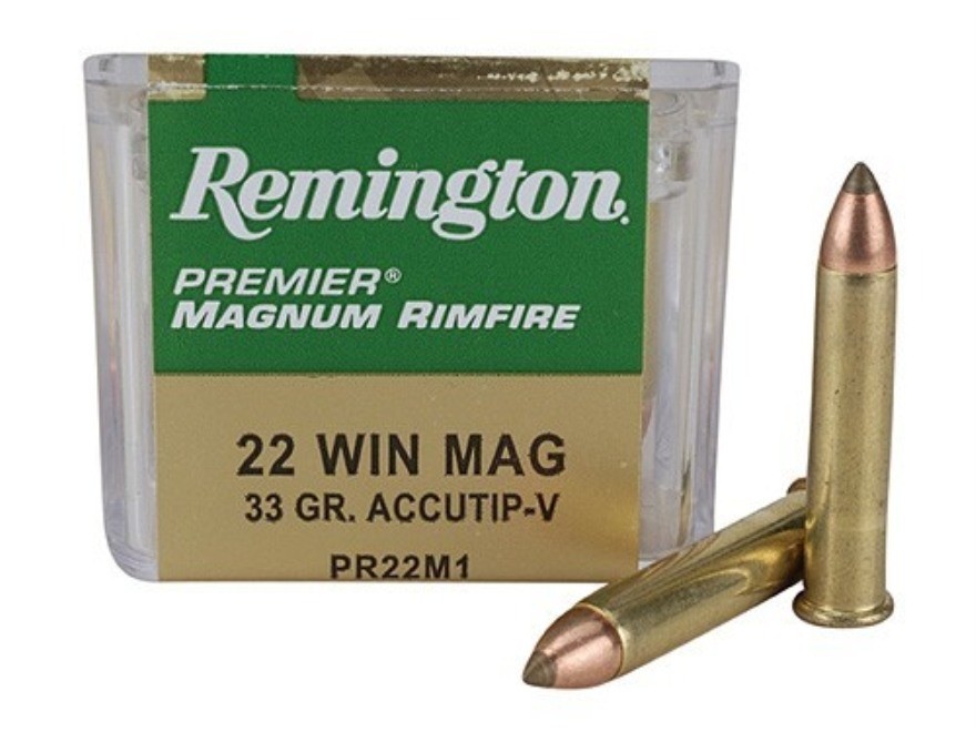 Remington Premier Varmint .22 Winchester Magnum Rimfire (WMR) 33 Gr. AccuTip- Box of 50