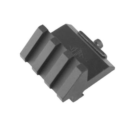 Yankee Hill Machine 3 Slot Picatinny 45 Degree Angle Mount- Aluminum- Black