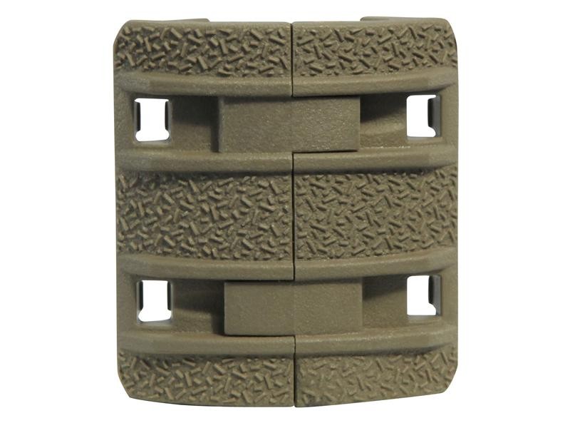 MagPul XTM Enhanced Modular Full Profile Picatinny Rail Cover Polymer- Package of 4- FDE