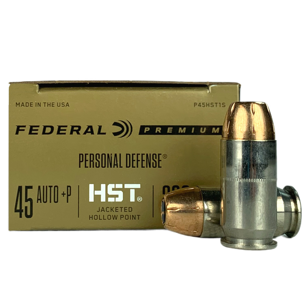 Federal Premium Personal Defense .45 ACP +P 230 Gr. HST Jacketed Hollow Point- Box of 20