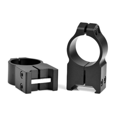 Warne 1" Maxima Permanent-Attachable Weaver-Style Scope Rings- Extra High Height .650"- Matte