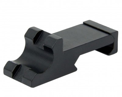 AR15 45 Degree Offset Picatinny Rail Mount 1-Slot- Black