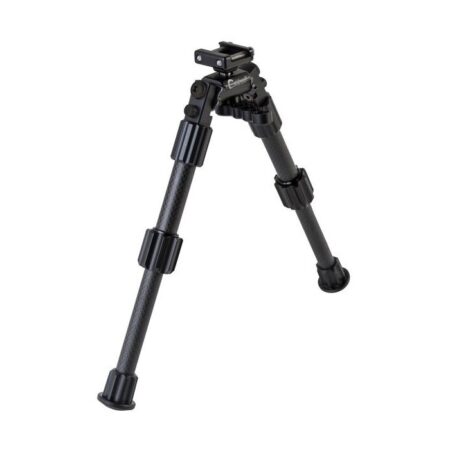 an image of the product Caldwell Accumax Premium 6-9" Bipod for Picatinny Rail- Carbon Fiber Black- 1081952
