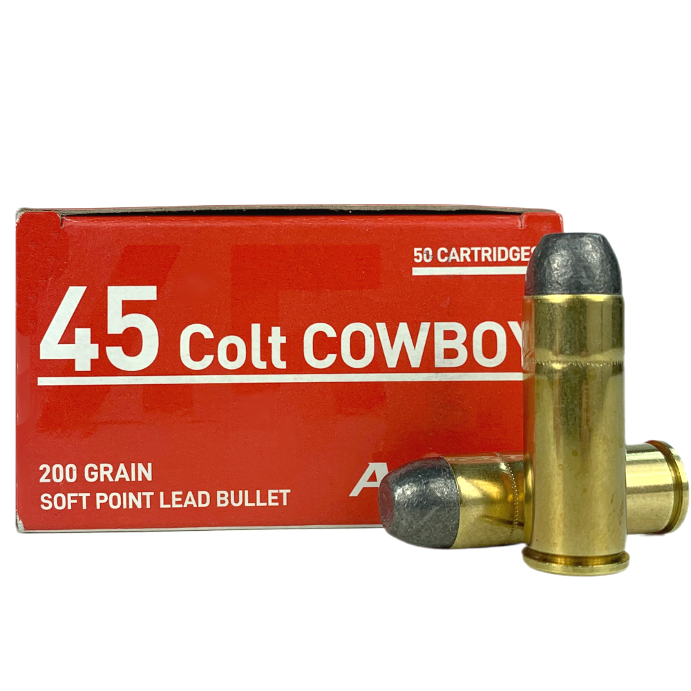 an image of the product Aguila Cowboy Action .45 Colt 200 Gr. Soft Point Lead- Box of 50