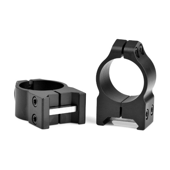 Warne 1" Maxima Permanent-Attachable Weaver-Style Scope Rings- Medium Height .375"- Matte
