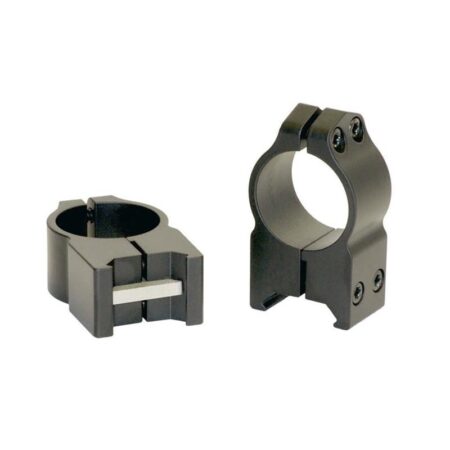 Warne 1" Maxima Permanent-Attachable Weaver-Style Scope Rings- High Height .525"- Matte- 202M