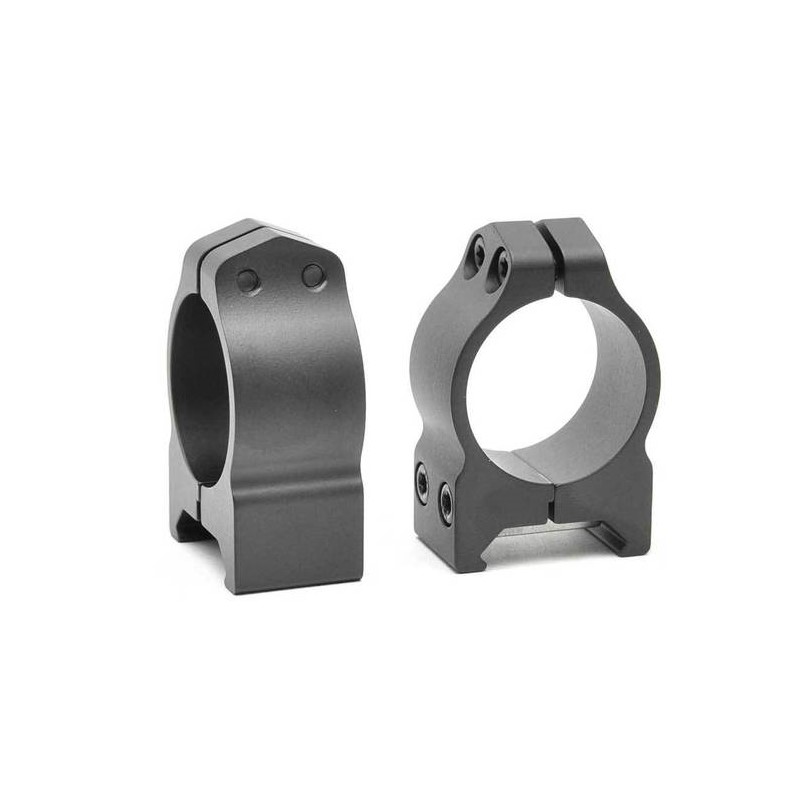 Warne 30mm Maxima Permanent-Attachable Weaver-Style Scope Rings- Extra High Height .650"- Matte