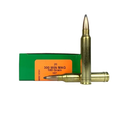 HSM .300 Winchester Magnum 180 Gr. Sierra GameKing Soft Point Boat Tail- Box of 20