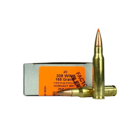 HSM Tipping Point 2 Factory Blemish .308 Winchester 165 Gr. Hornady SST Polymer Tip- Box of 20