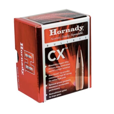Hornady Bullets 6mm (.243 Diameter) 80 Gr. CX Polymer Tip- Lead-Free- Box of 50