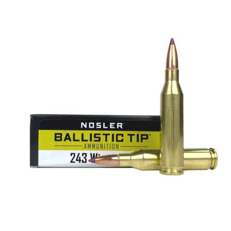 Nosler Ballistic Tip .243 Winchester 90 Gr. Polymer Tip- Box of 20