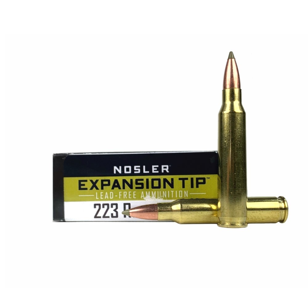 Nosler .223 Remington 55 Gr. E-Tip- Lead-Free- Box of 20