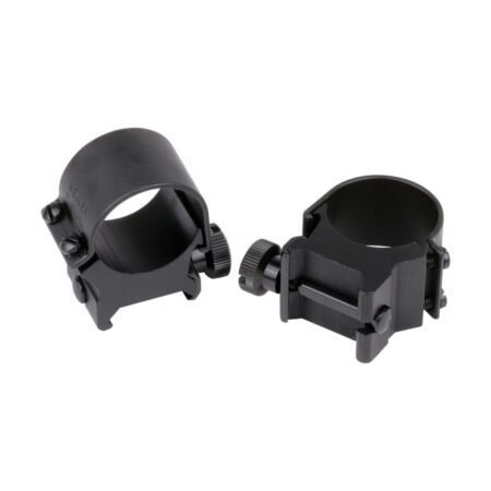 Weaver 1" Top-Mount Weaver-Style Quick Detach Rings Medium Height- Matte Finish