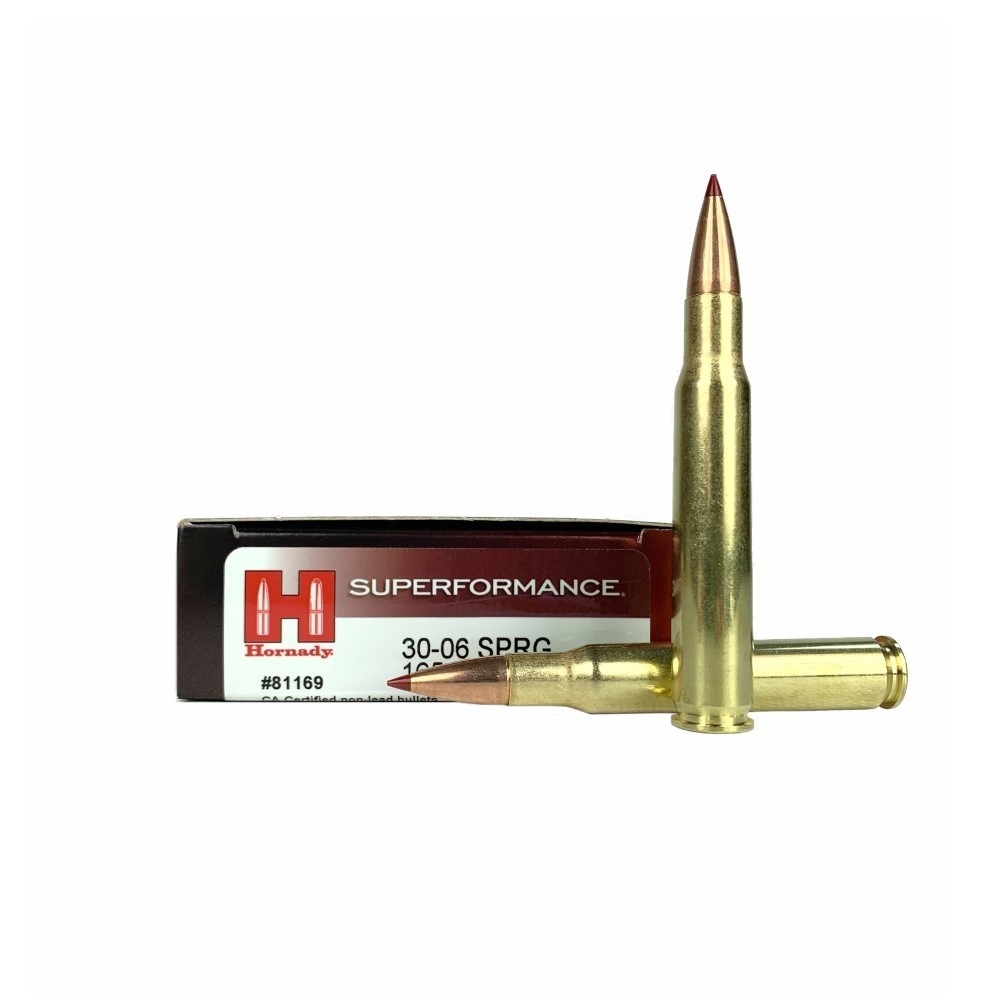 Hornady SUPERFORMANCE .30-06 Springfield 165 Gr. CX Polymer Tip- Lead-Free- Box of 20