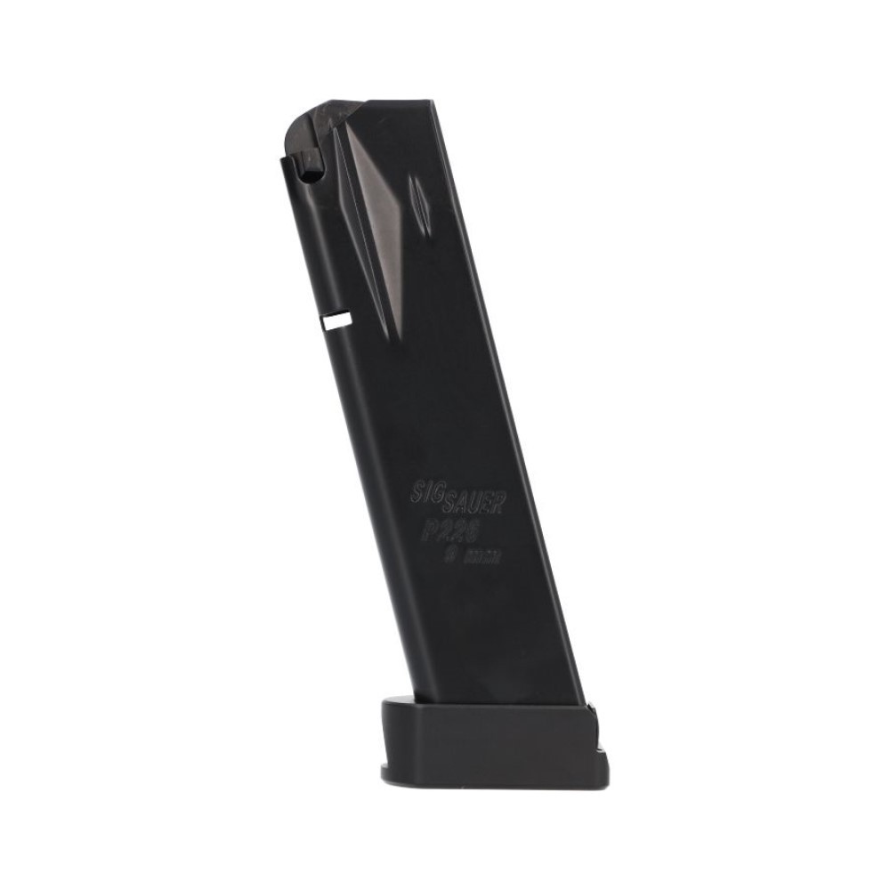 SIG SAUER P226 X-FIVE 9mm 20-Round Extended Magazine- Aluminum Base Plate- Black