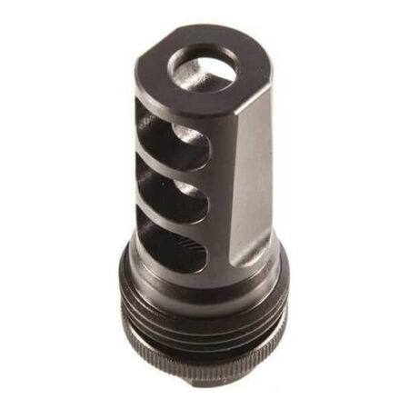 SilencerCo ASR .30 Cal/7.62mm 3-Port Muzzle Brake Suppressor Mount 9/16x24" Thread- Steel Black