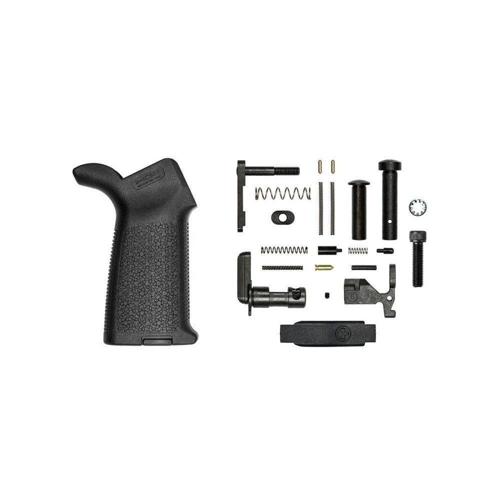an image of the product Aero Precision AR-15 MOE Lower Parts Kit Minus FCG- Black - APRH100980