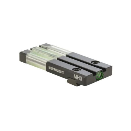 MeproLight Ft Bullseye Fiber-Tritium Optical Fixed Rear Sight, S&W M&P Shield/Shield Plus- Green