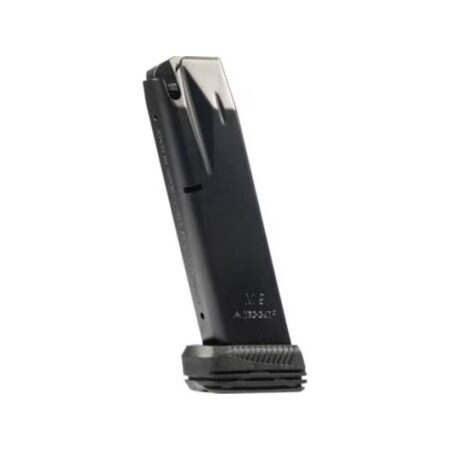 Mec-Gar Beretta 92FS 9mm Luger 20-Round Magazine with Base Pad- Steel Anti-Friction Black