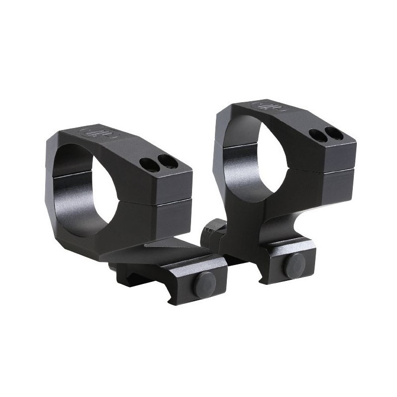 SIG SAUER ALPHA1 Tactical Scope Rings, 30mm, Aluminum, Complete Set- Black