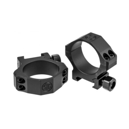 SIG SAUER ALPHA1 Hunting Scope Rings, 34mm Medium, Aluminum, Complete Set- Black
