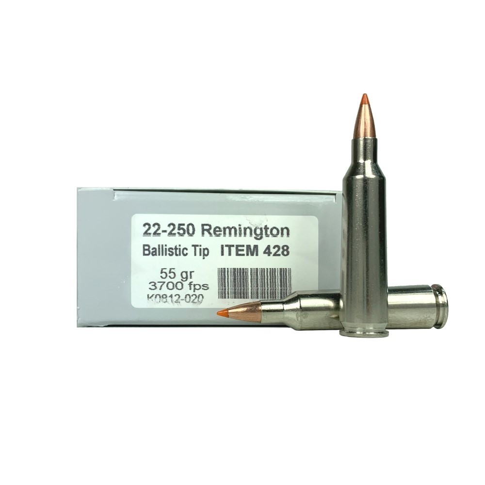Underwood .22-250 Remington 55 Gr. Ballistic Tip Varmint- Box of 20