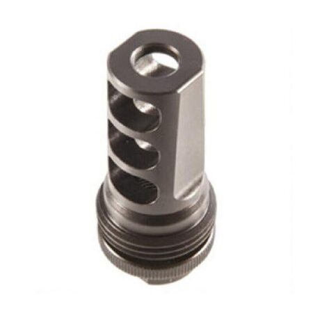 SilencerCo ASR .458 Cal 3-Port Muzzle Brake Suppressor Mount 5/8x32"- Steel Black