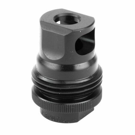 SilencerCo ASR 9mm Luger Single-Port Muzzle Brake Suppressor Mount 1/2x28" Thread- Steel Black