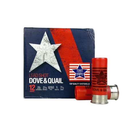 Stars and Stripes Dove & Quail 12 Gauge 2-3/4" 1 oz #7-1/2 Shot- Box of 25