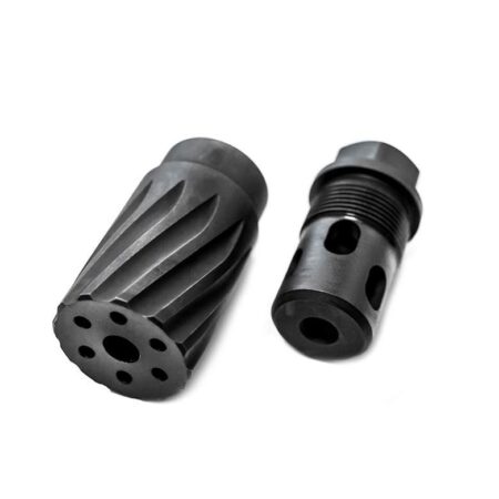 Elite Iron CQC1 6.5 Muzzle Brake and Cap 5/8"-24 Thread- Parkerized