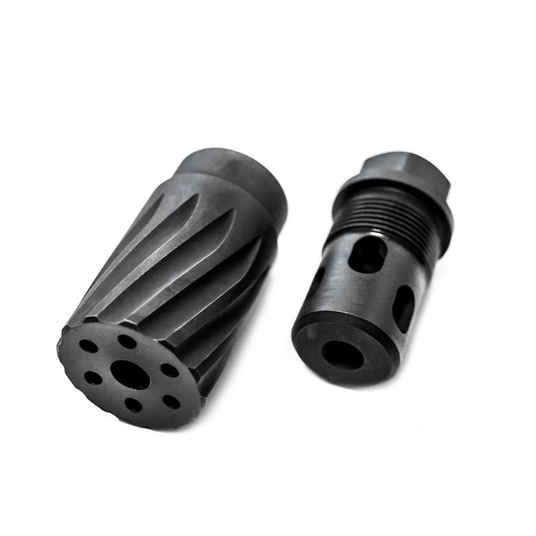 Elite Iron CQC1 6.5 Muzzle Brake and Cap 5/8"-24 Thread- Parkerized