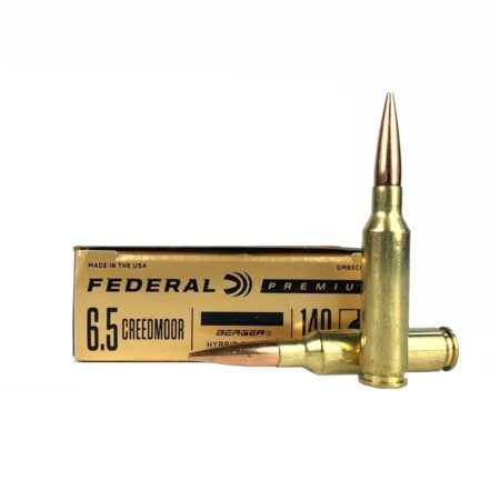 Federal Premium Gold Medal 6.5 Creedmoor 140 Gr. Berger Hybrid Target- Box of 20