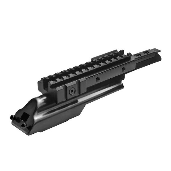 NcStar AK-47 Weaver-Style Tri-Rail Receiver Cover and Mount- Black